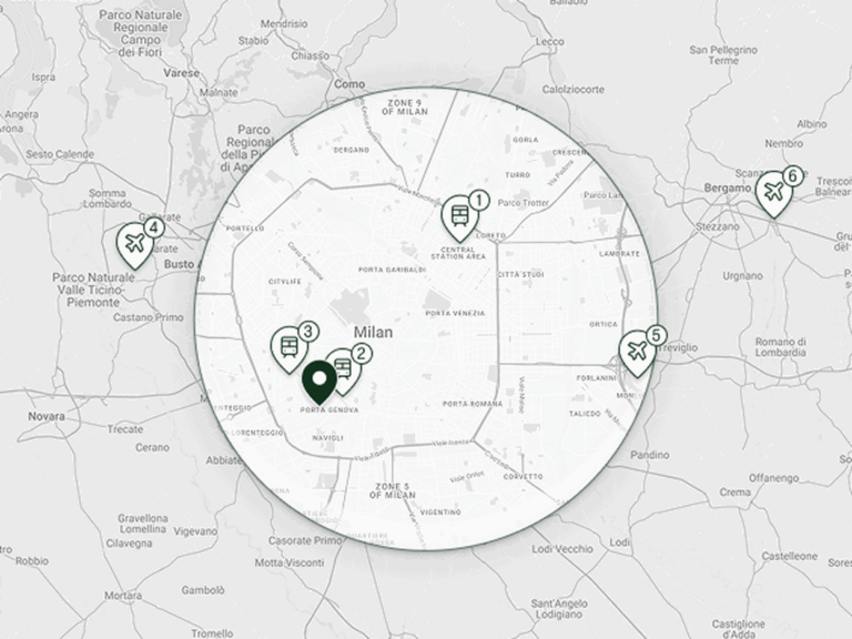 Map of where to find the Magna Pars